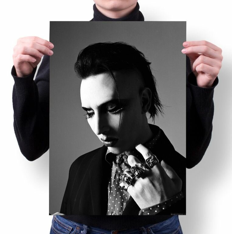 Плакат Marilyn Manson, Мэрилин Мэнсон №5, А4