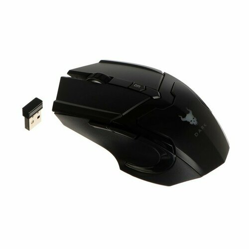 Мышь Smartbuy RUSH Dark, игровая, беспроводная, 1600 dpi, 2хААА, USB, подсветка, чёрная (комплект из 2 шт) мышь smartbuy rush dark игровая беспроводная 1600 dpi 2хааа usb подсветка чёрная smartbuy 938