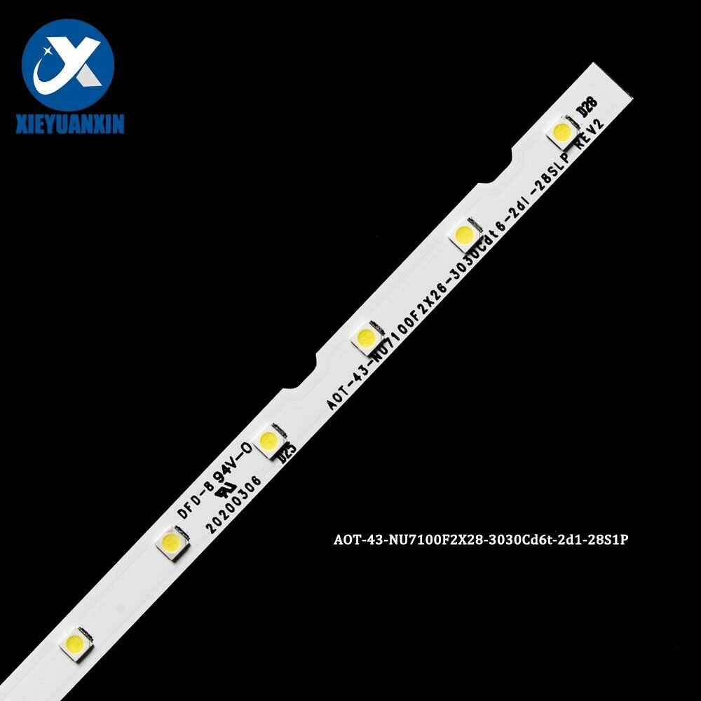 LED подсветка (линейка) AOT_43_NU7100F_2X28_3030 - фотография № 4