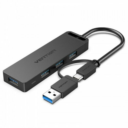 Концентратор Vention OTG USB-CUSB 30 4xUSB 30 порта Черный - 015м Концентратор Vention OTG USB-CUSB 30 4xUSB 30 порта Черный - 015м 555000₽