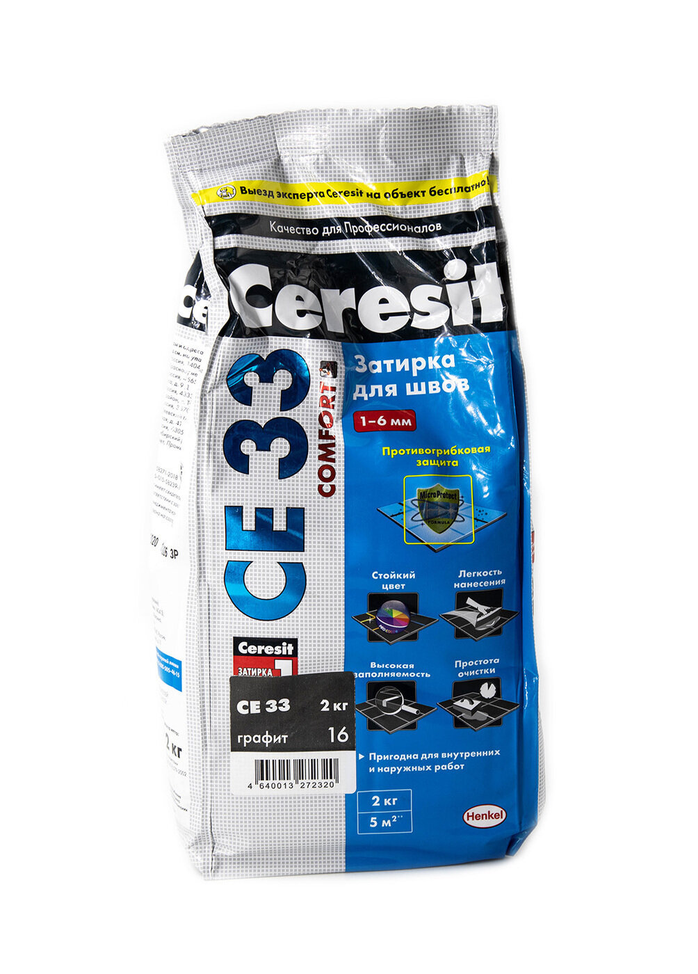 фото Затирка Ceresit СE 33 графит