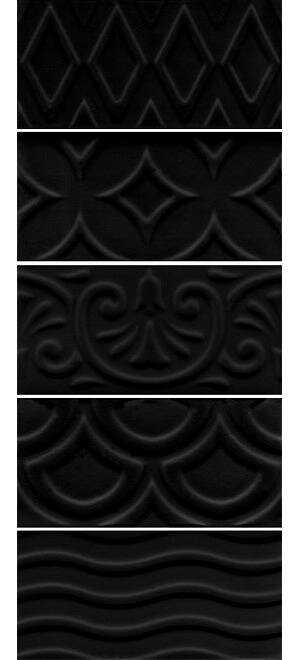 Керамическая плитка KERAMA MARAZZI 16016 Авеллино чёрный структура mix для стен 7,4x15 (цена за 0.98 м2)