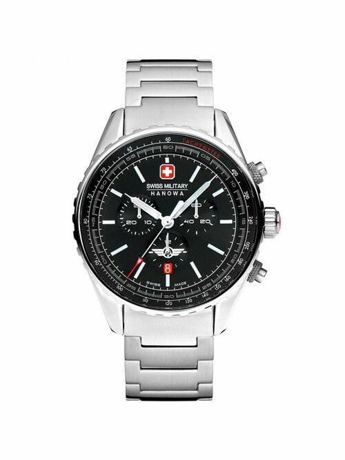 Наручные часы Swiss Military Hanowa Air 76213, серебряный, черный