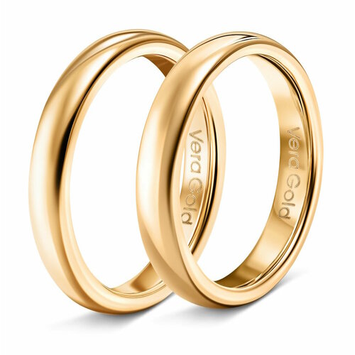 Кольцо обручальное Veragold, размер 21, золотой