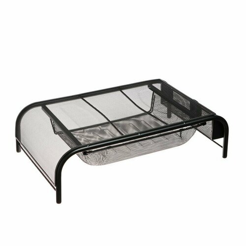 Подставка для ноутбука с отделениями сетка металл черная 5705₽