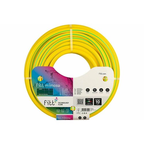 шланг fitt mimosa 3 4 50 м Шланг ПВХ MIMOSA AQWAVIM армир 3-х слойный 3/4 (25м)