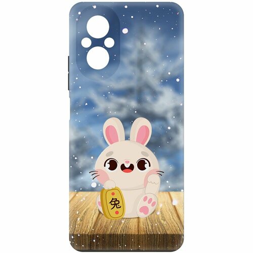 Чехол-накладка Krutoff Soft Case Год кролика для Realme C67 черный чехол накладка krutoff soft case год кролика для realme c30s черный