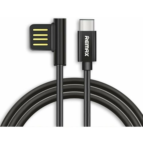 Кабель угловой для зарядки и передачи данных REMAX Emperor Series Cable RC-054a, USB to Type-C, 2.1A, 1 метр, Черный