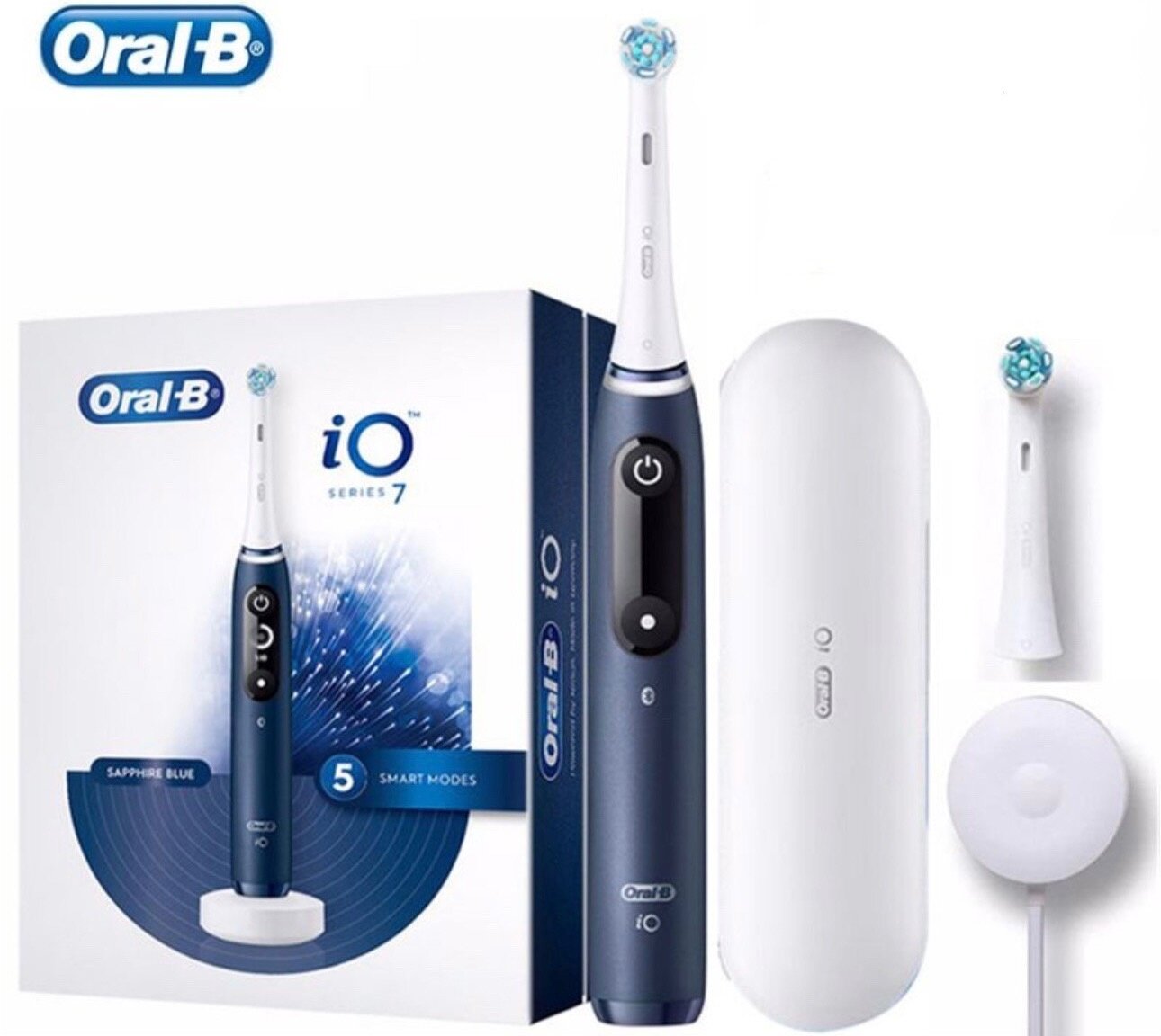 Электрическая зубная щетка Oral-B iO 7, sapphire blue