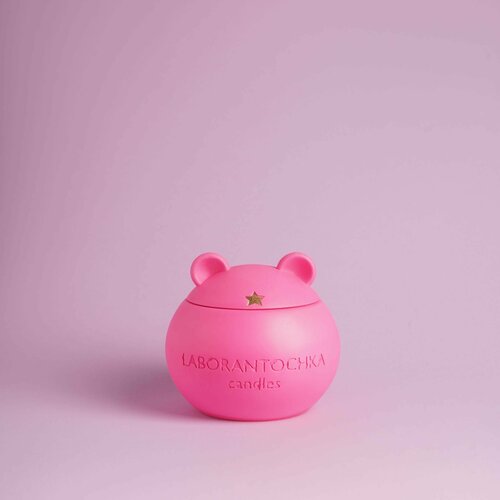 Свеча ароматическая Матча и Бергамот, STAR Pink (розовая)