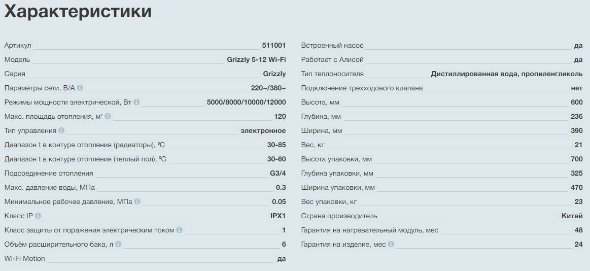 Котел электрический Thermex Grizzly 5-12 Wi-Fi (ЭДЭБ01987) - фото №15