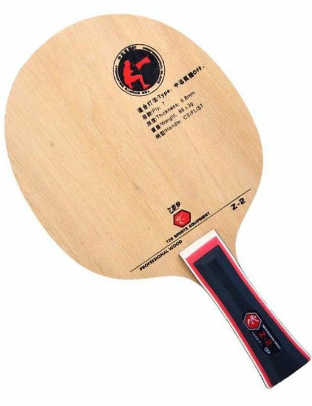 Основание ракетки 729 Friendship Z-2, FL, OFF+, 5 слоев дерева, 2 слоя карбона 85 гр.