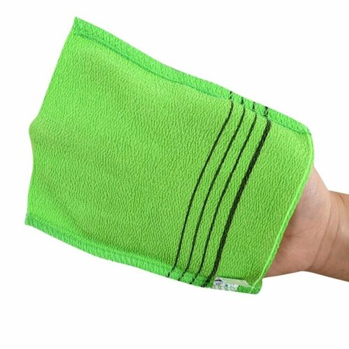 Shower Towel Мочалка для душа / Body Glove Exfoliating Towel, зеленый, 4 штуки