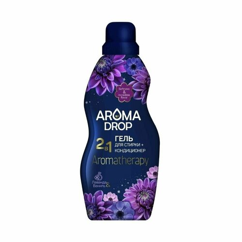 AROMA DROP Aromatherapy Гель для стирки 2 в 1 Лаванда и Ваниль, 1 л