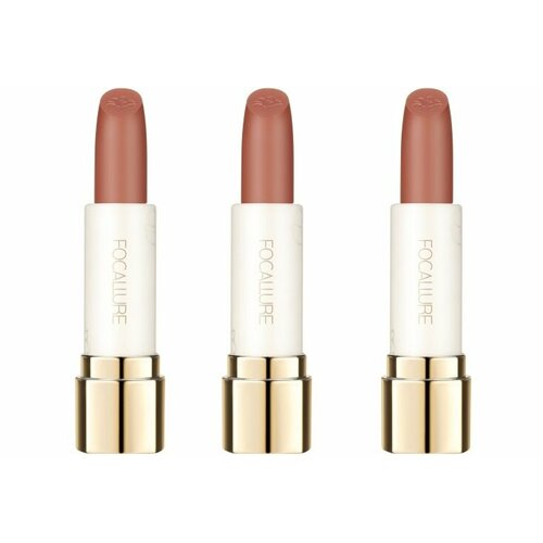 Помада для губ Focallure Pure Matte Lipstick, тон NU07, 3,7 гр, 3 шт