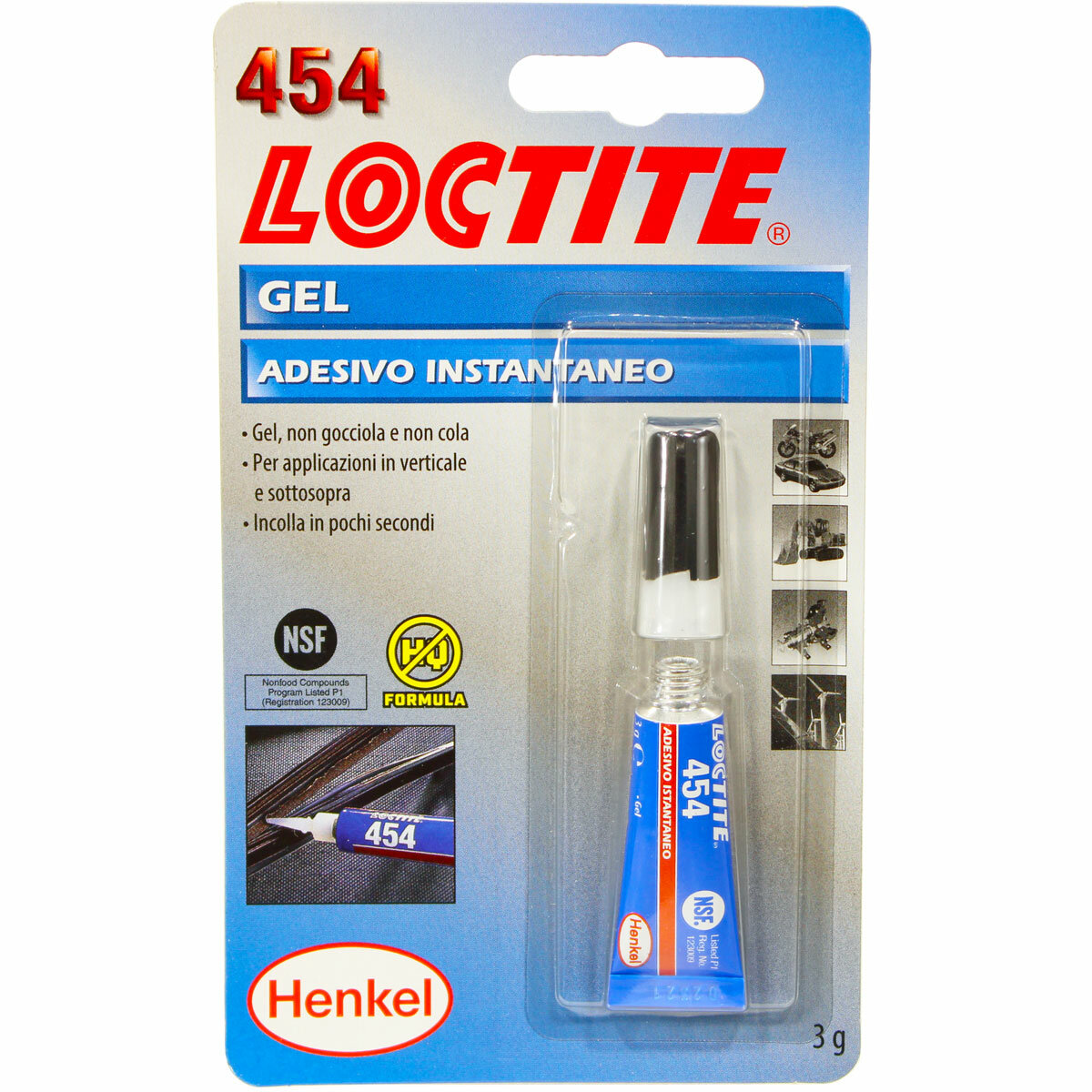 Loctite 454 Клей общего назначения для больших зазоров для пористых материалов гель. 3 г