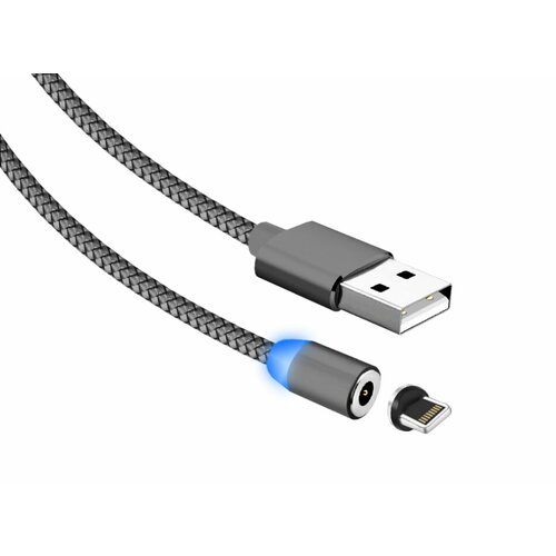 Кабель Lightning Jet.a JA-DC46 1м Gray кабель ritmix lightning usb плетеный металлический 1 метр серый rcc 426