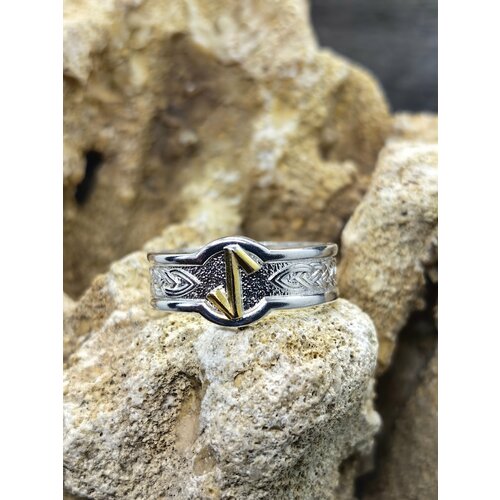 фото Кольцо sidorge, размер 19, золотой, серебряный