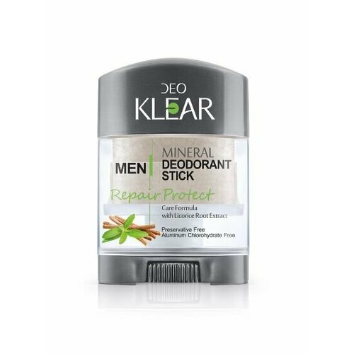 Кристалл-дезодорант DeoKlear для мужчин, с экстрактом солодки, стик 70 г