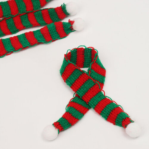 Шарфик для игрушек вязанный Зимнее утро набор 5 шт размер 27 2 см 396₽