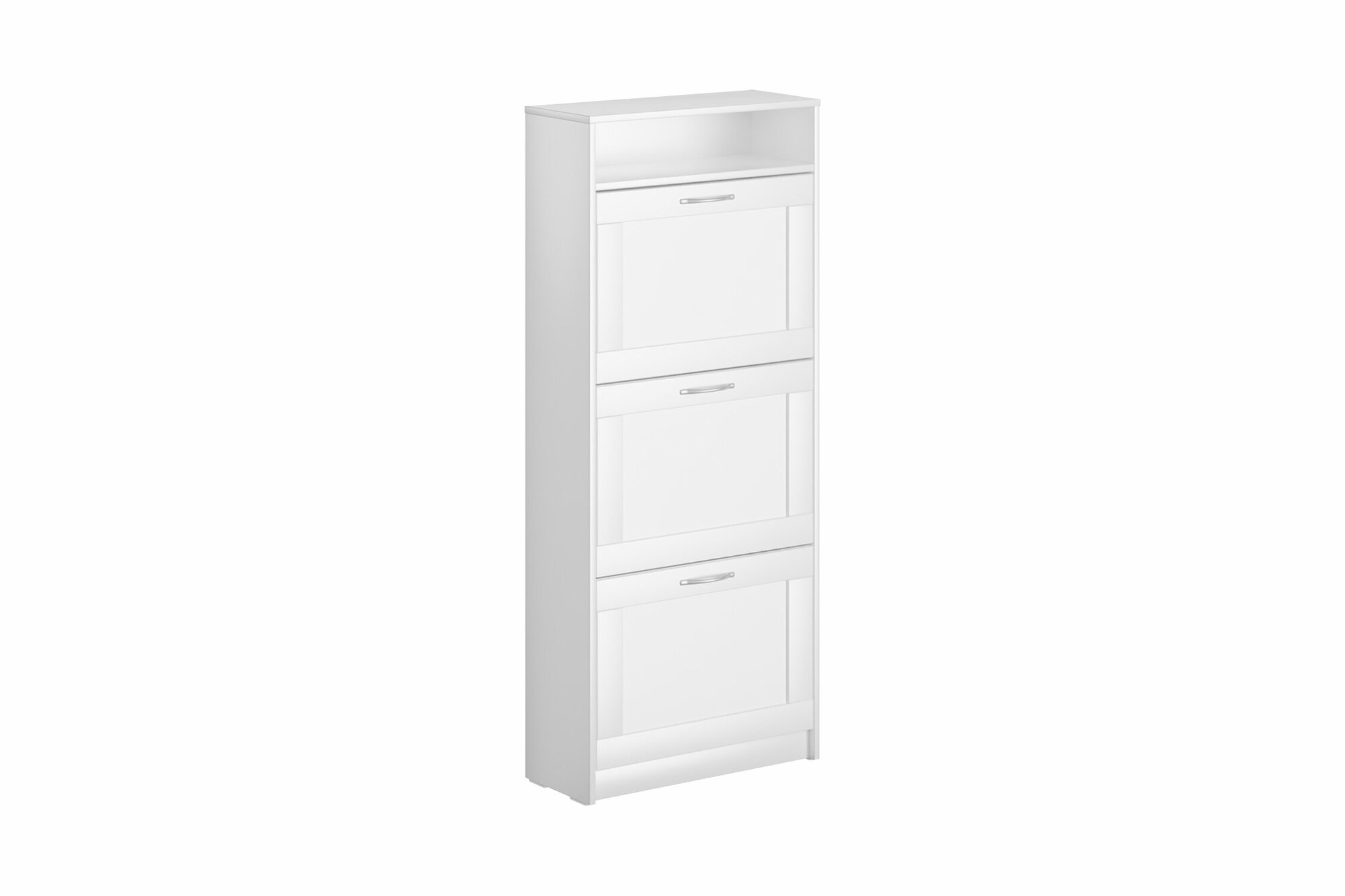 фото Обувница VMG Industry Сириус 3 ячейки белая 60.2х25х142.8 см