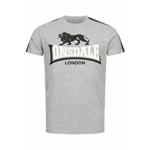 Футболка LONSDALE, размер M, белый, серый