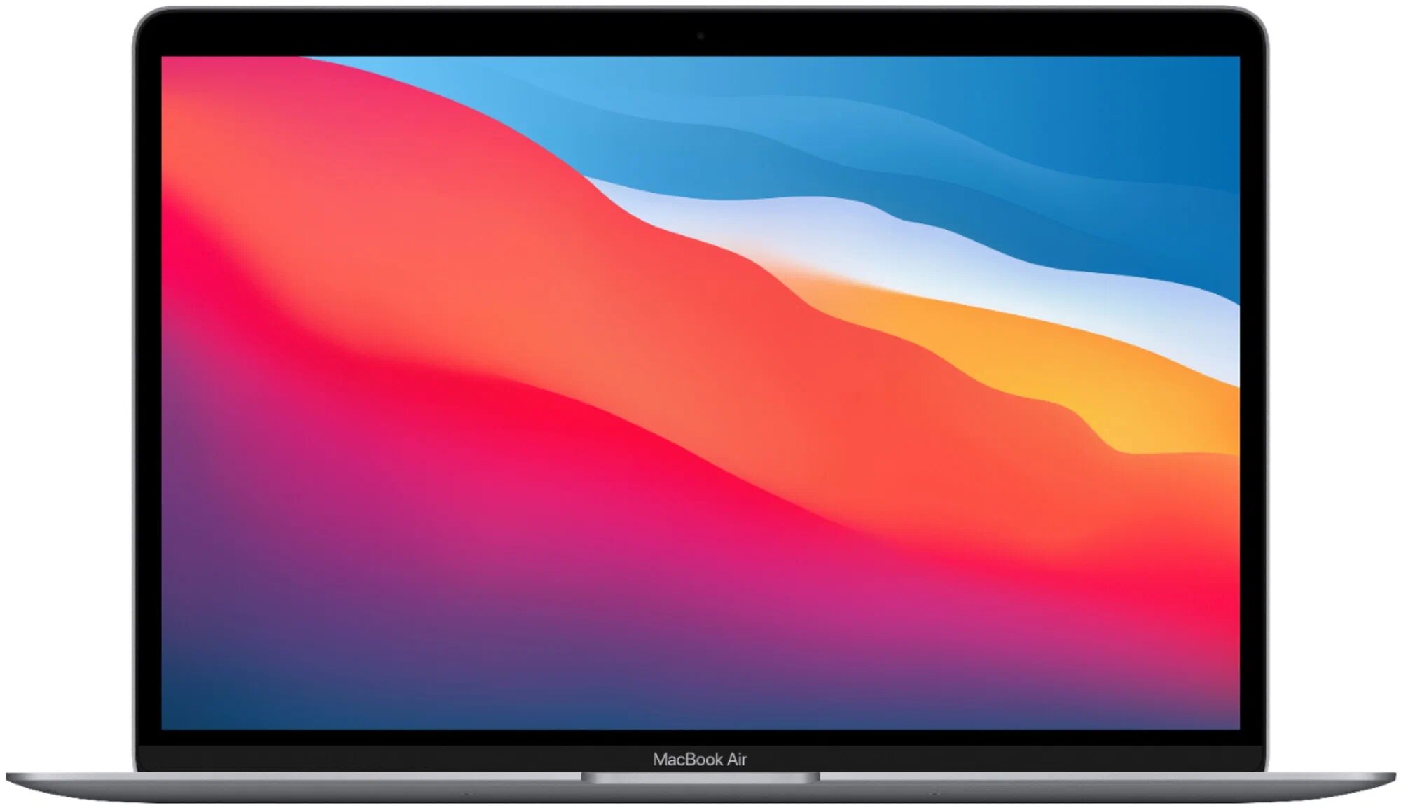 13.3" Ноутбук Apple MacBook Air 13 Apple M1 3.2 ГГц, RAM 8 ГБ, SSD 256 ГБ, Apple graphics 7-core, MGN63, серый космос, Русская клавиатура