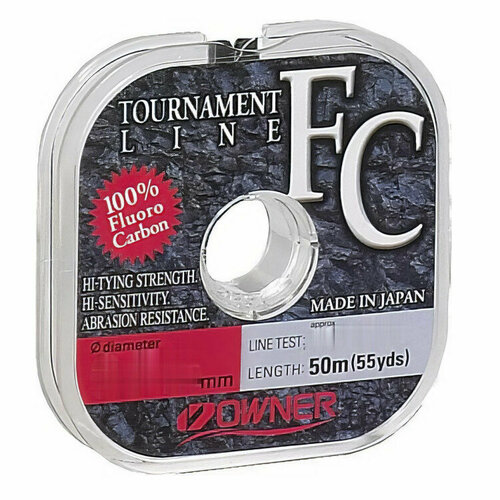 фото Леска owner tournament fluorocarbon 56029 0.200 50м