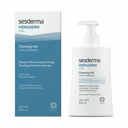 Sesderma Hidraderm Hyal Cleansing Milk / Молочко очищающее для лица, 200 мл