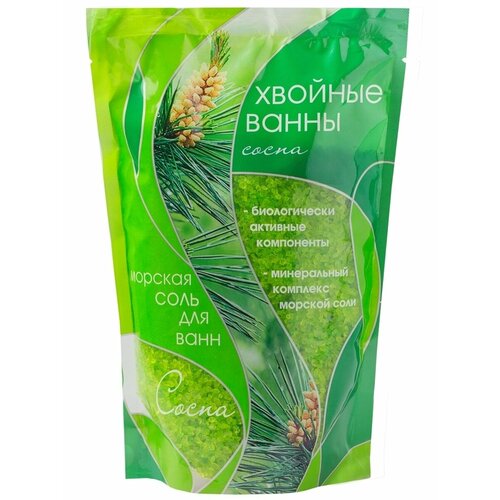 Соль для ванны хвойные ванны морская сосна упаковка 1000г