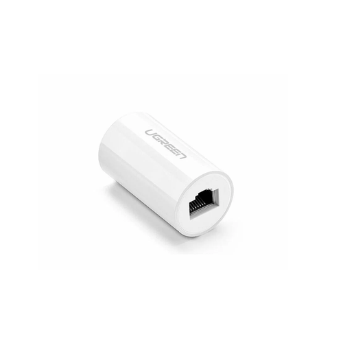 Адаптер-удлинитель Ugreen NW116 RJ45 Ethernet Connector White 20391 универсальный прямой переходник сетевой адаптер соединитель интернет адаптер коннектор для сетевого интернет кабеля мама папа rj45 cat5e cat6