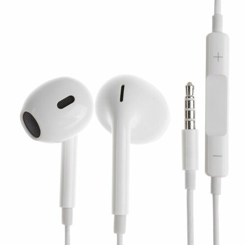 Наушники BYZ S4 проводные вкладыши микрофон белые 802₽