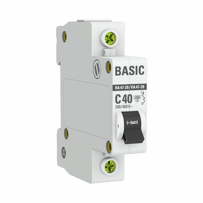 Выключатель автоматический EKF ВА 47-29 45кА С 40А 1П