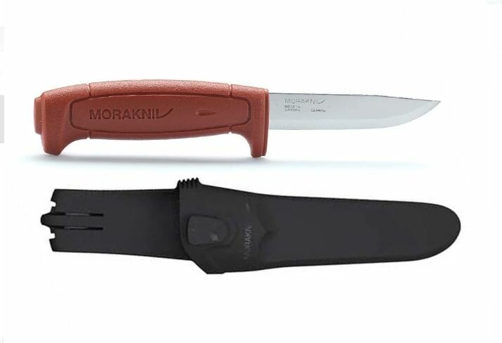 Нож туристический Morakniv "Basic 511", цвет: красный, длина лезвия 9,1 см