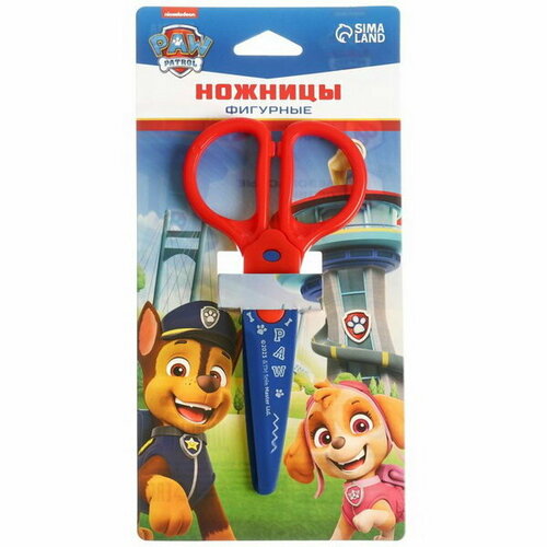 фото Ножницы фигурные пластиковые, 12.5 см, щенячий патруль paw patrol