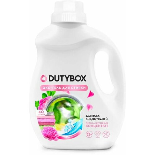 фото Dutybox гель для стирки розовый пион концентрат 1 л