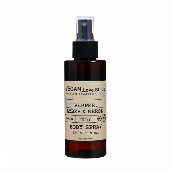 Парфюмированный спрей-мист для тела VEGAN.Love.Studio Pepper, Amber, Neroli женский, 150 мл