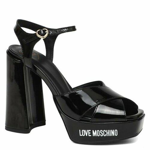 фото Босоножки love moschino, размер 39, черный