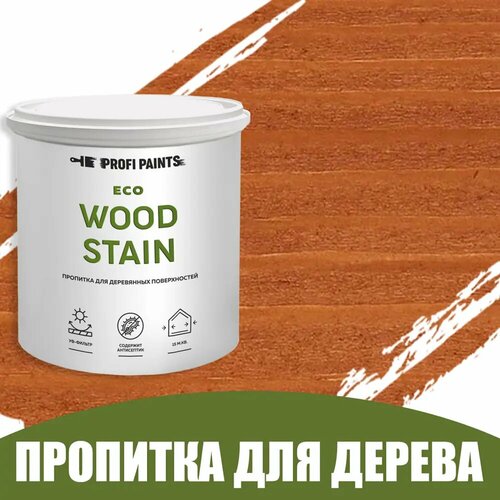 Пропитка для дерева с воском для наружных работ Profipaints Eco Wood Stain 0.9л Вишня