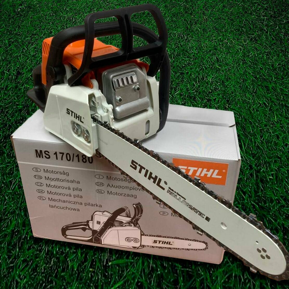 Бензопила STIHL MS 180/Штиль 180,комбо набор +масло2т+ напильник (3шт) - фотография № 7