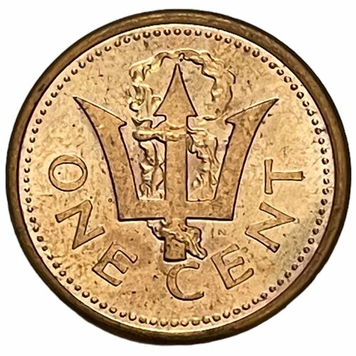 Барбадос 1 цент 1991 г. (Cu/Zn) канада 1 цент 2004 г cu zn