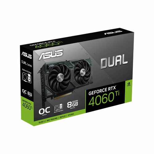 ASUS Видеокарта DUAL-RTX4060TI-O8G-SSD 74008₽