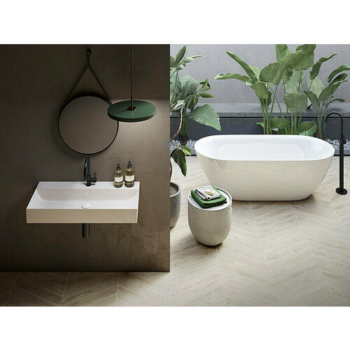 Отдельностоящая ванна HATRIA Y7AX25, акриловая, белая матовая, 170х78 см