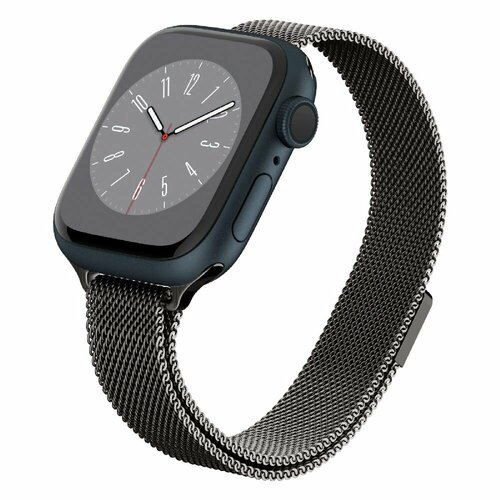 Ремешок Spigen на Apple Watch (41/40/38 mm) (AMP06928) Metal Fit / Спиген для Эпл Вотч металлический, темно-серый