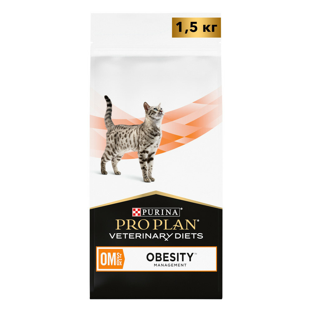 Purina вет диета для кошек OM 1,5 кг