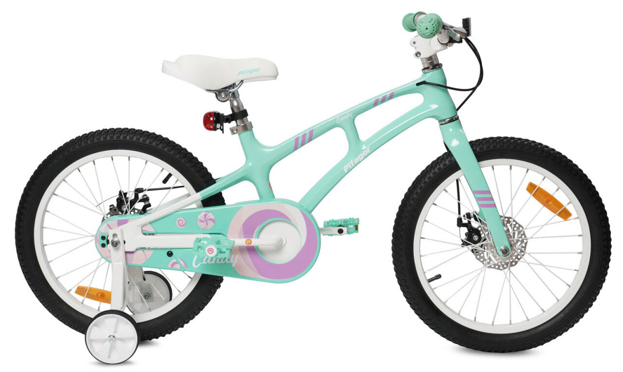 Детский велосипед Pifagor Candy 18 (2024) 18 Бирюзовый (110-130 см)