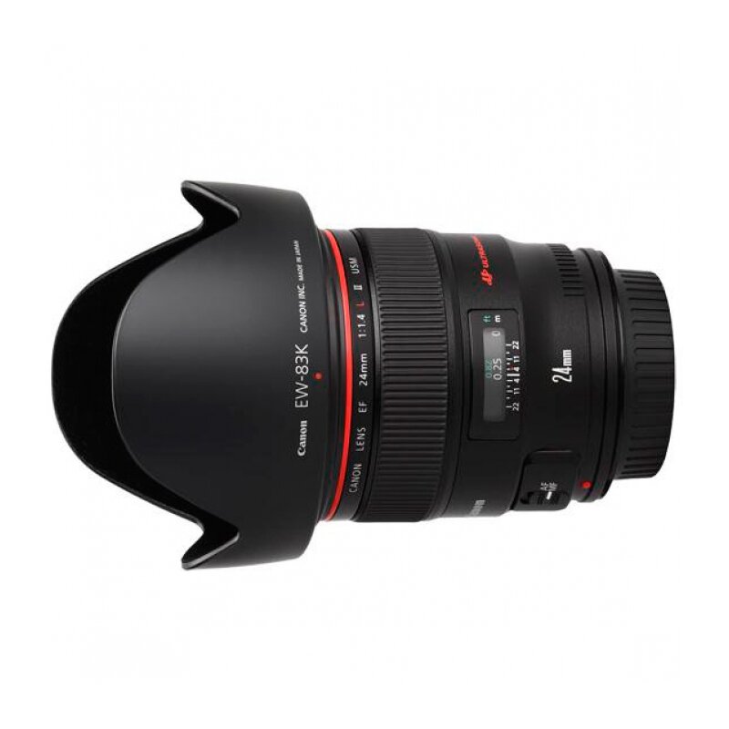 Объектив Canon EF 24mm f/1.4L II USM, черный, широкоугольный