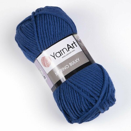 Пряжа Merino Bulky (YarnArt), джинсовый - 551, 30% шерсть, 70% акрил, 5 мотков, 100 г, 100 м.