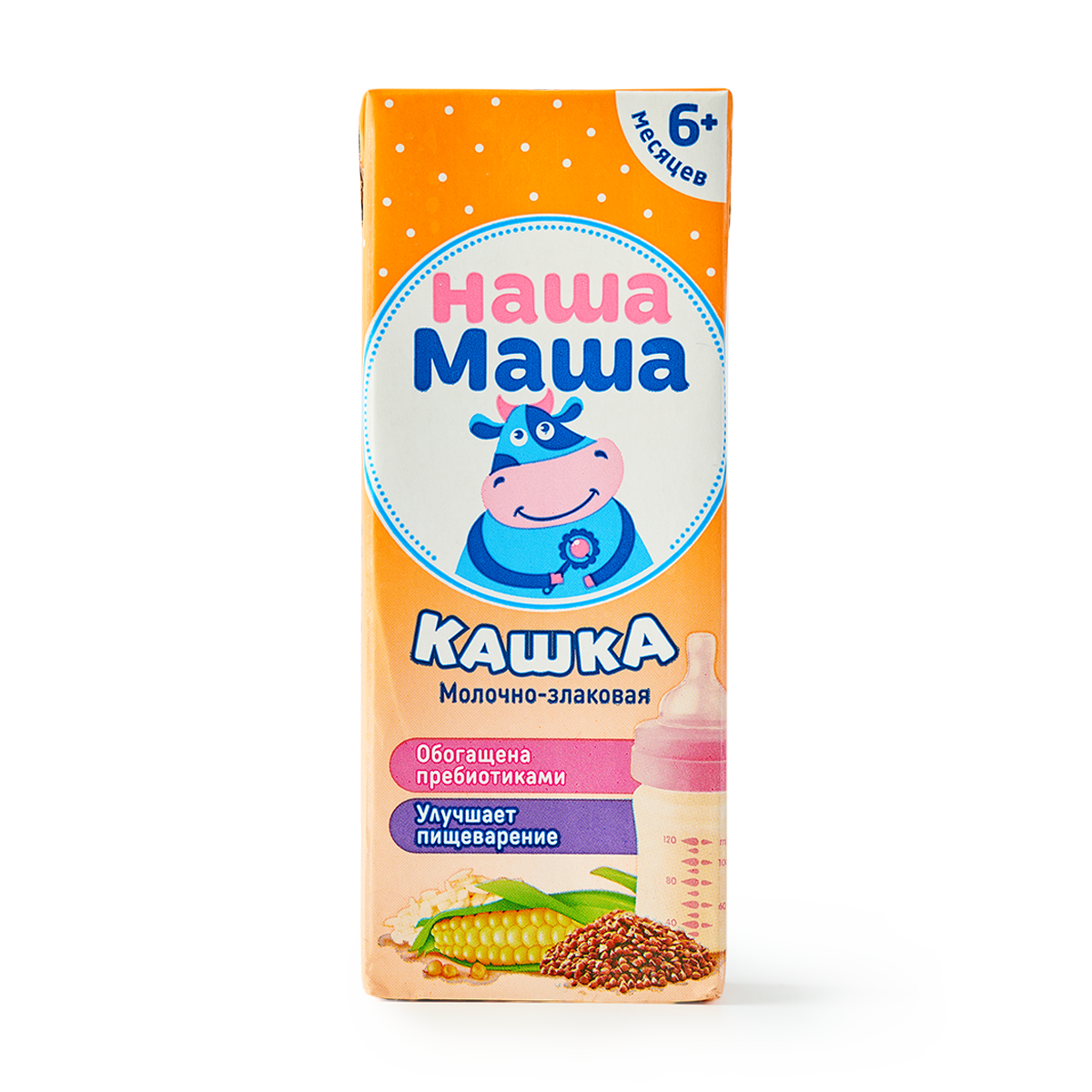 Каша Наша Маша, молочно-злаковая, обогащена пребиотками, с 6 мес, 200 г