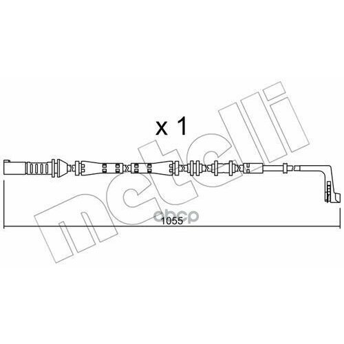 METELLI SU283 Датчик износа торм. колодок BMW 7(F01) 08- задн.